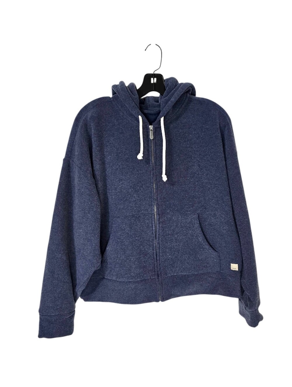 Vuori Beach Fleece Zip Up Hoodie Blue Coast Women's Medium Athleisure Activewear